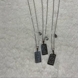 Aquarius, Cancer_Rectangle Shape (Sign and Symbols)_Silver Color